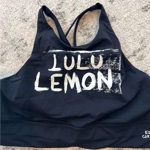 Limited edition EdCurtis Lululemon Logo Bra